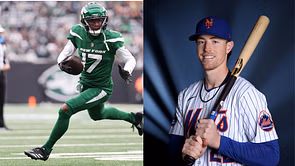 Jets star Garrett Wilson drops 4-word reaction to childhood friend Brett Baty’s HR vs. Yankees
