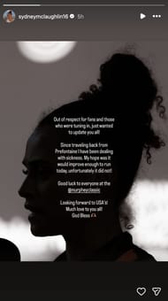 Sydney McLaughlin-Levrone announces her withdrawal | Instagram@sydneymclaughlin16