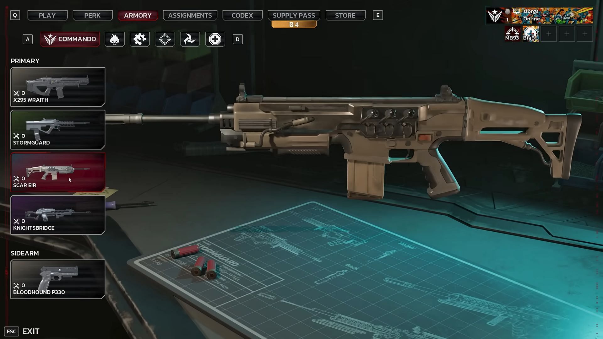 Armory tab in Killing Floor 3 Image via Tripwire Interactive)