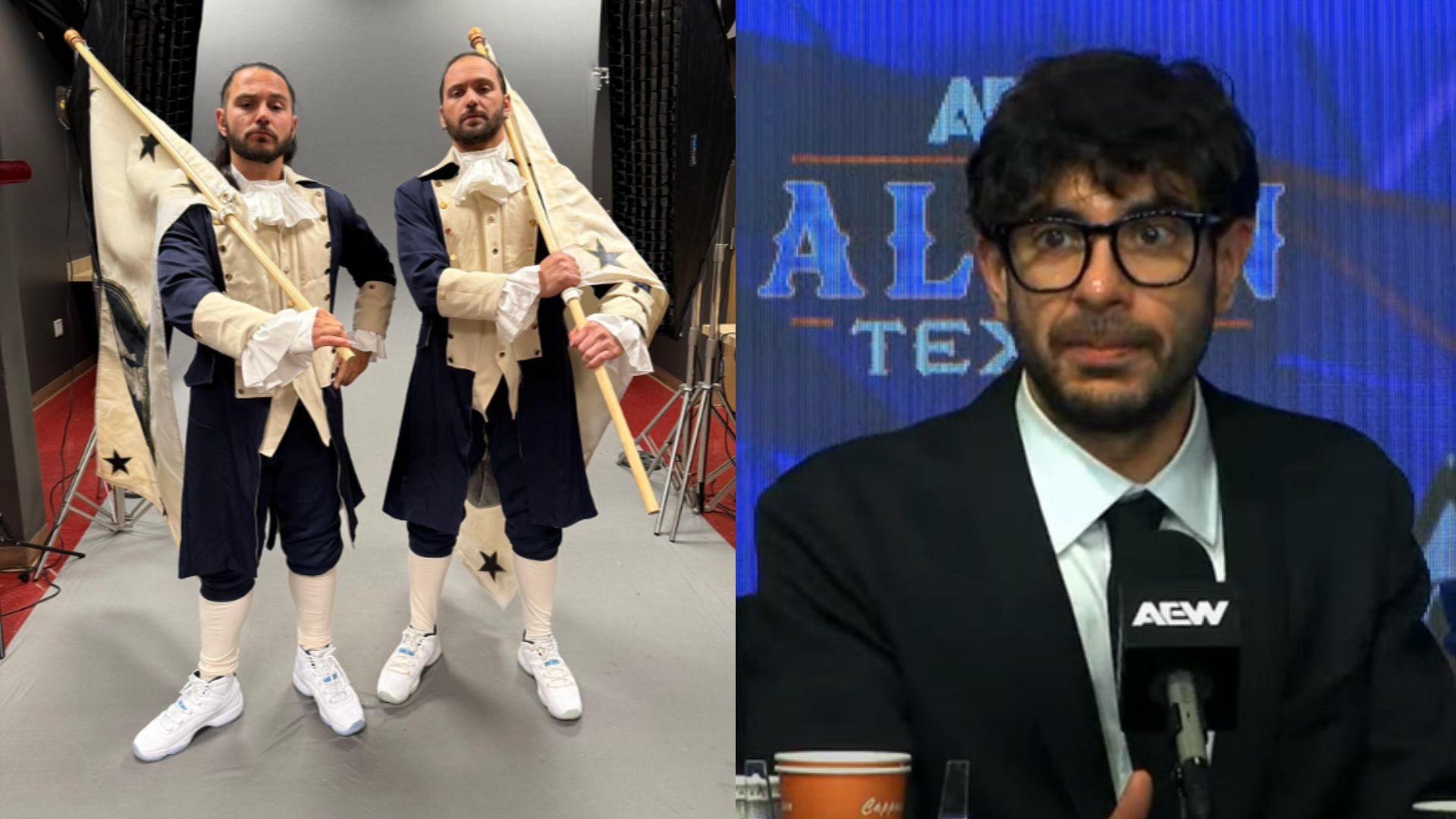 The Young Bucks (left) / Tony Khan (right) [Image Credits: AEW