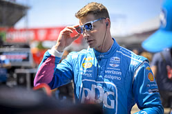 Penske star Josef Newgarden makes fashion statement as he reps ‘I love Ryan Blaney’ t-shirt in Canada