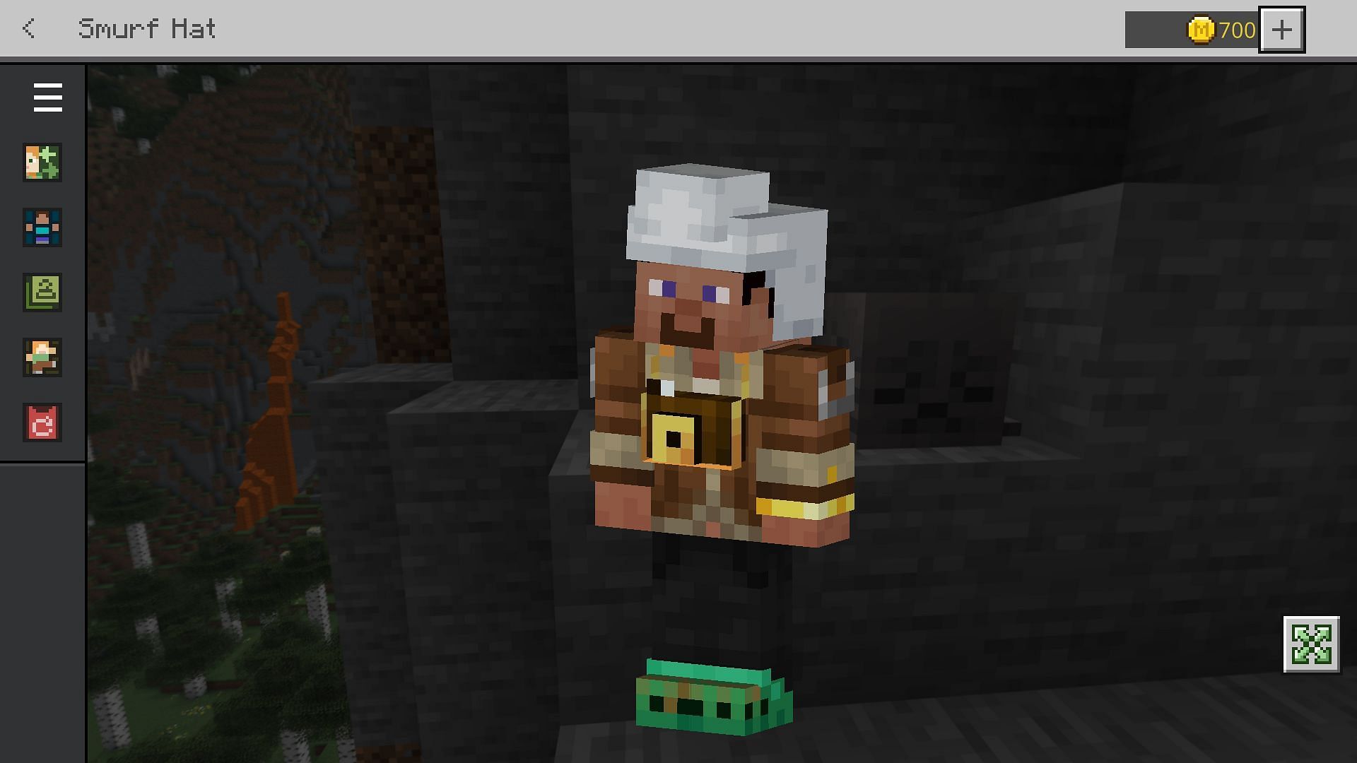 free Smurf Hat and Smurf skin in Minecraft Bedrock