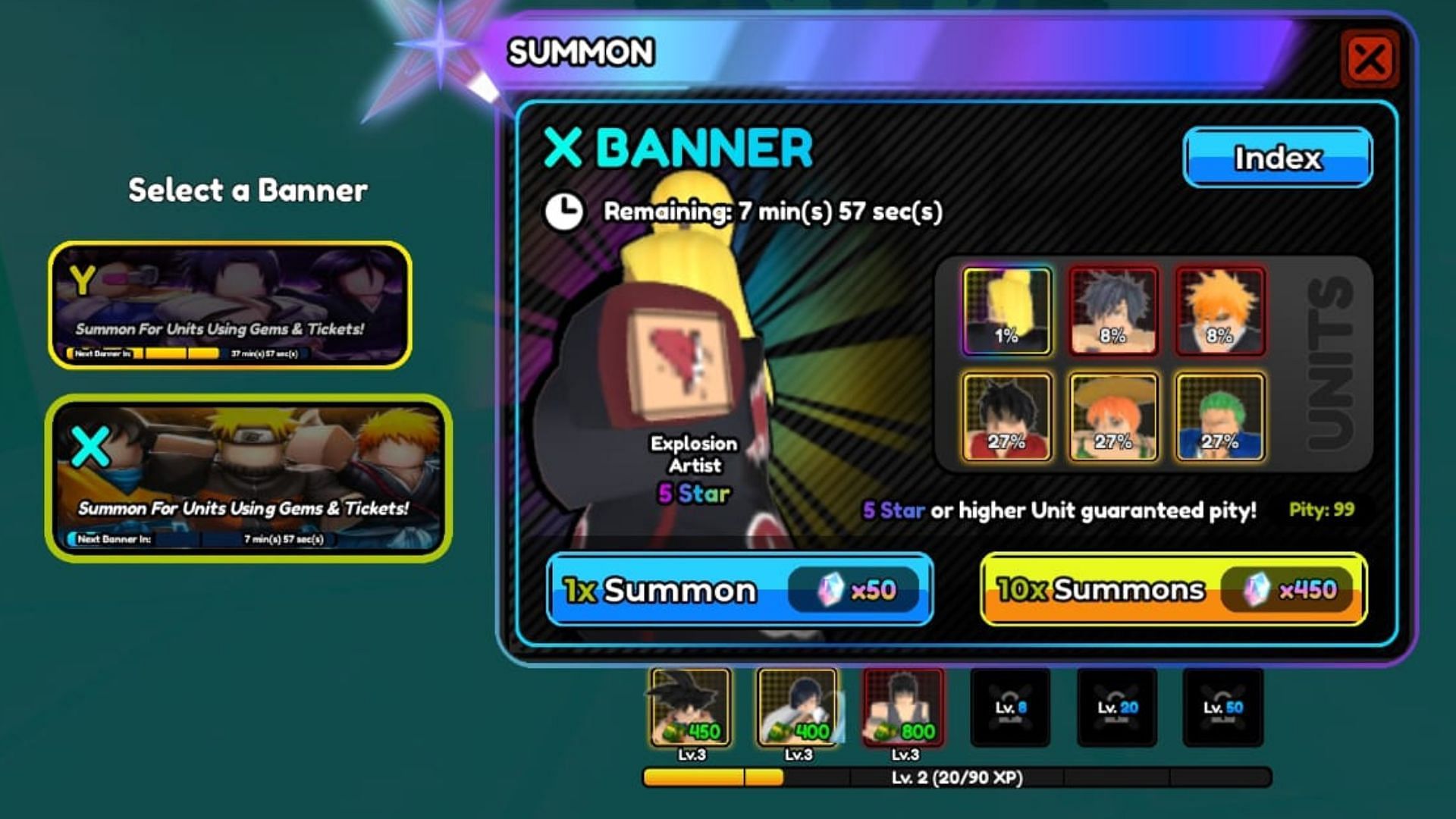 Explosion Artist is a rare unit (Image via Roblox)