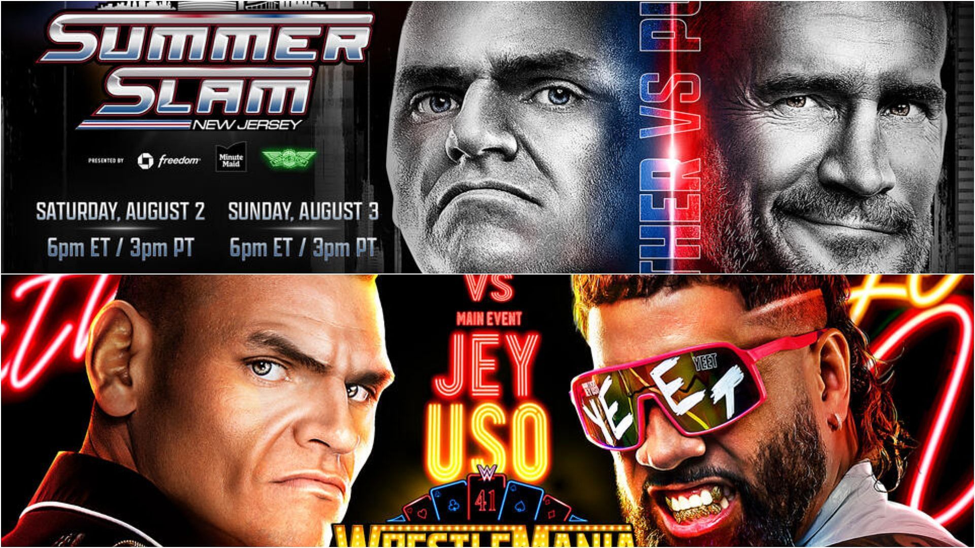 The WWE Universe has been much more receptive to Gunther vs. Punk than Gunther vs. Jey Uso [Credit: WWE.com]