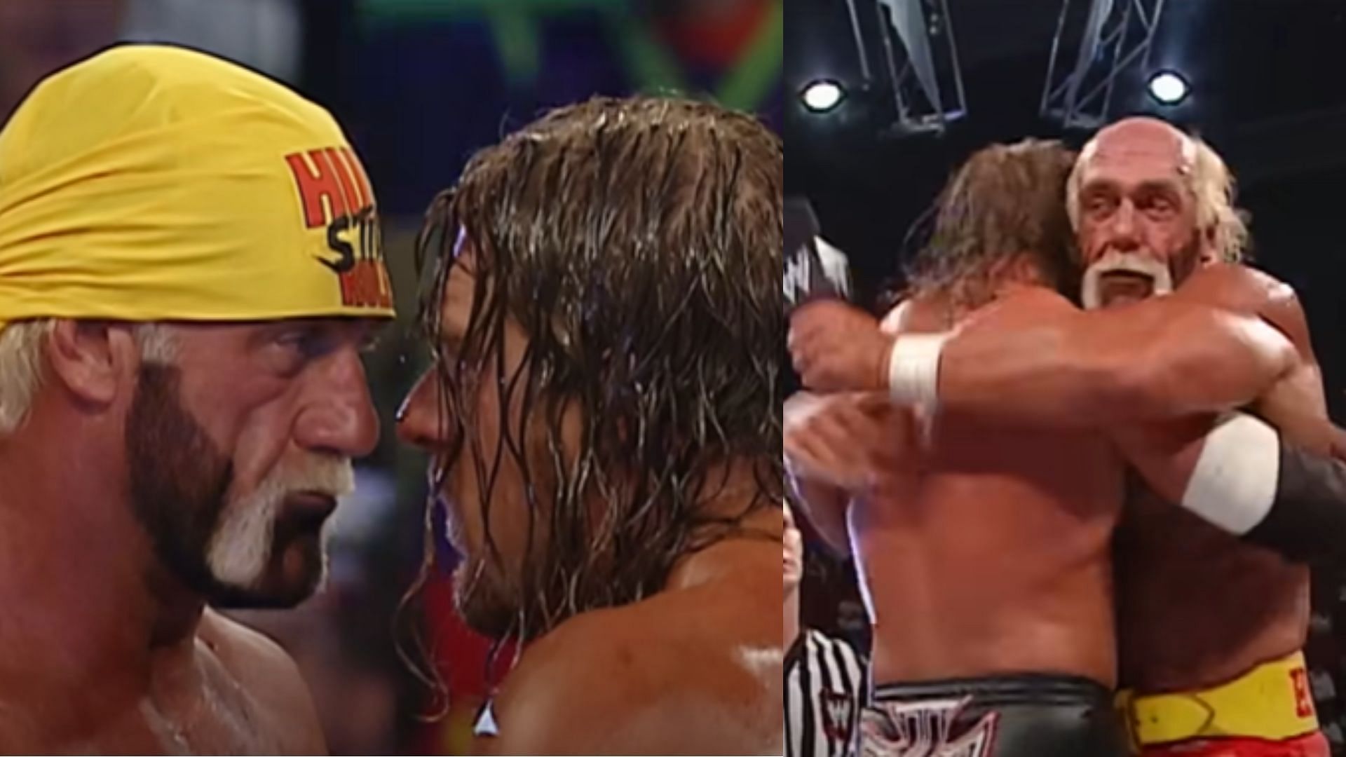 Hulk Hogan and Triple H (Image Credits: WWE Vault on YouTube and WWE on YouTube)