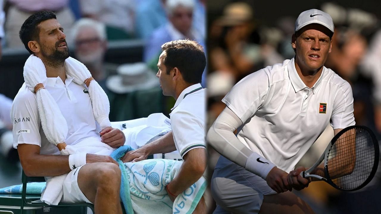Novak Djokovic Wimbledon loss Jannik Sinner