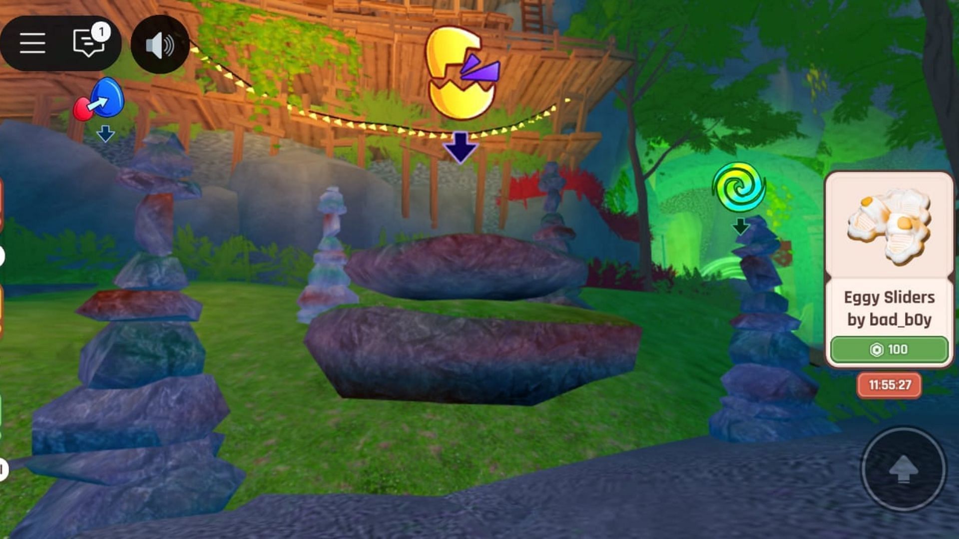 Área de capa no bioma mundial (imagem via roblox)