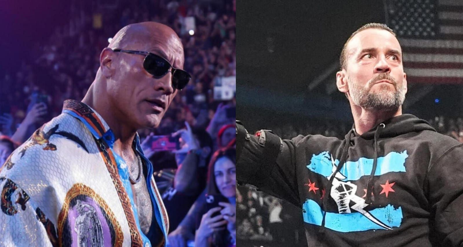 The Rock(left) CM Punk (right). Image credits: wwe.com