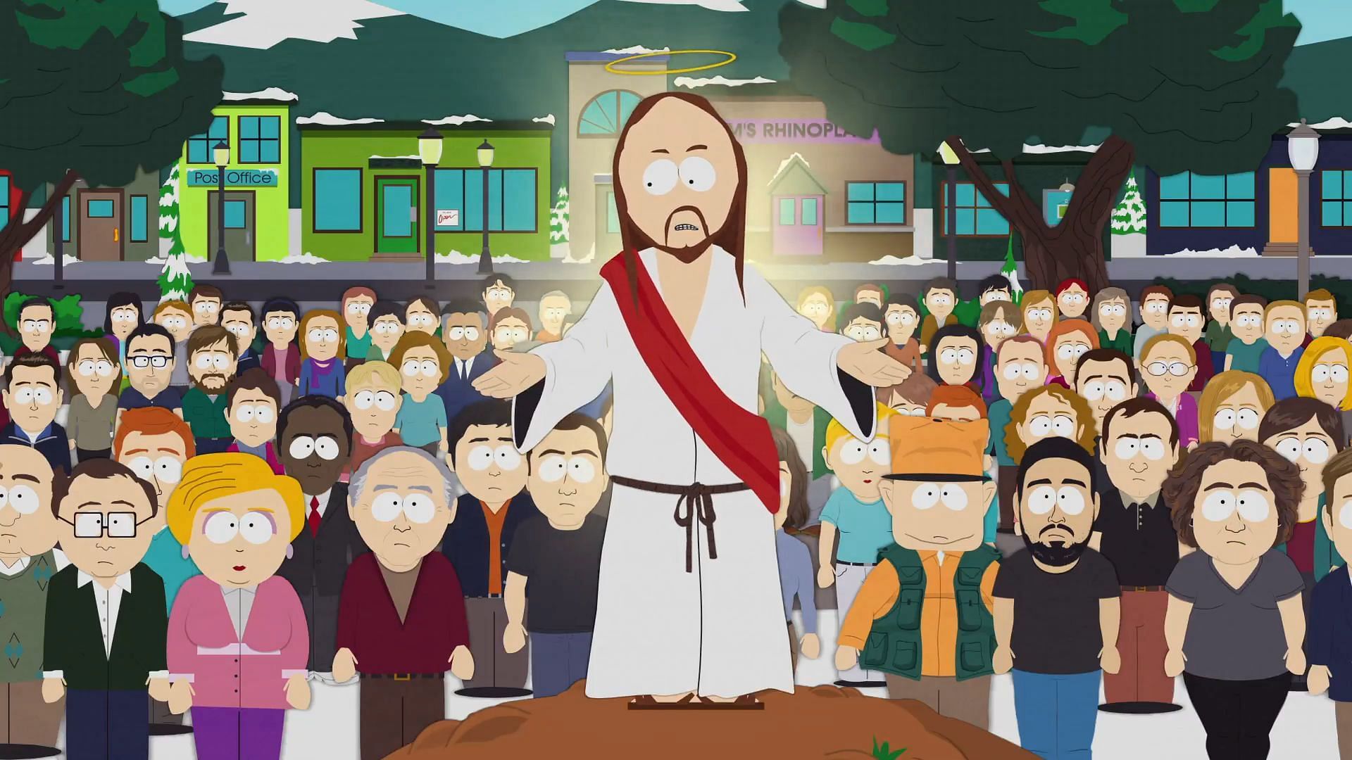 Jesus giving a sermon (Image via Paramount+)