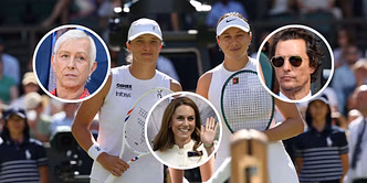 Celebrities in Royal box at Wimbledon for Amanda Anisimova vs Iga Swiatek final ft. Martina Navratilova, Kate Middleton, Matthew McConaughey & others