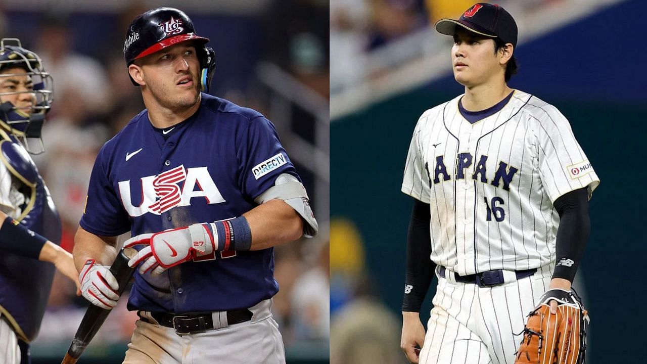 Mike Trout (L), Shohei Ohtani (R) (Images from - Getty)