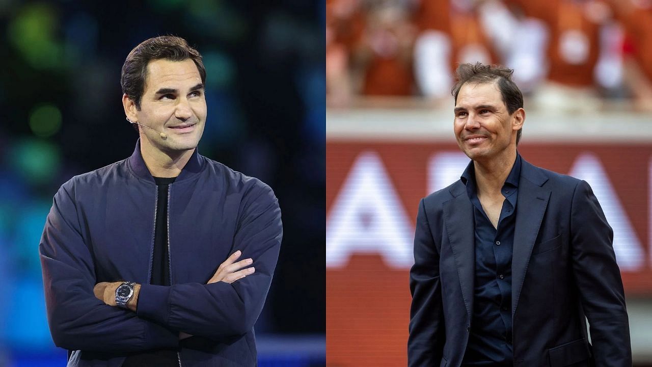 Roger Federer and Rafael Nadal enjoyed some golf in Mallorca on Sunday (Image via: Both Getty)