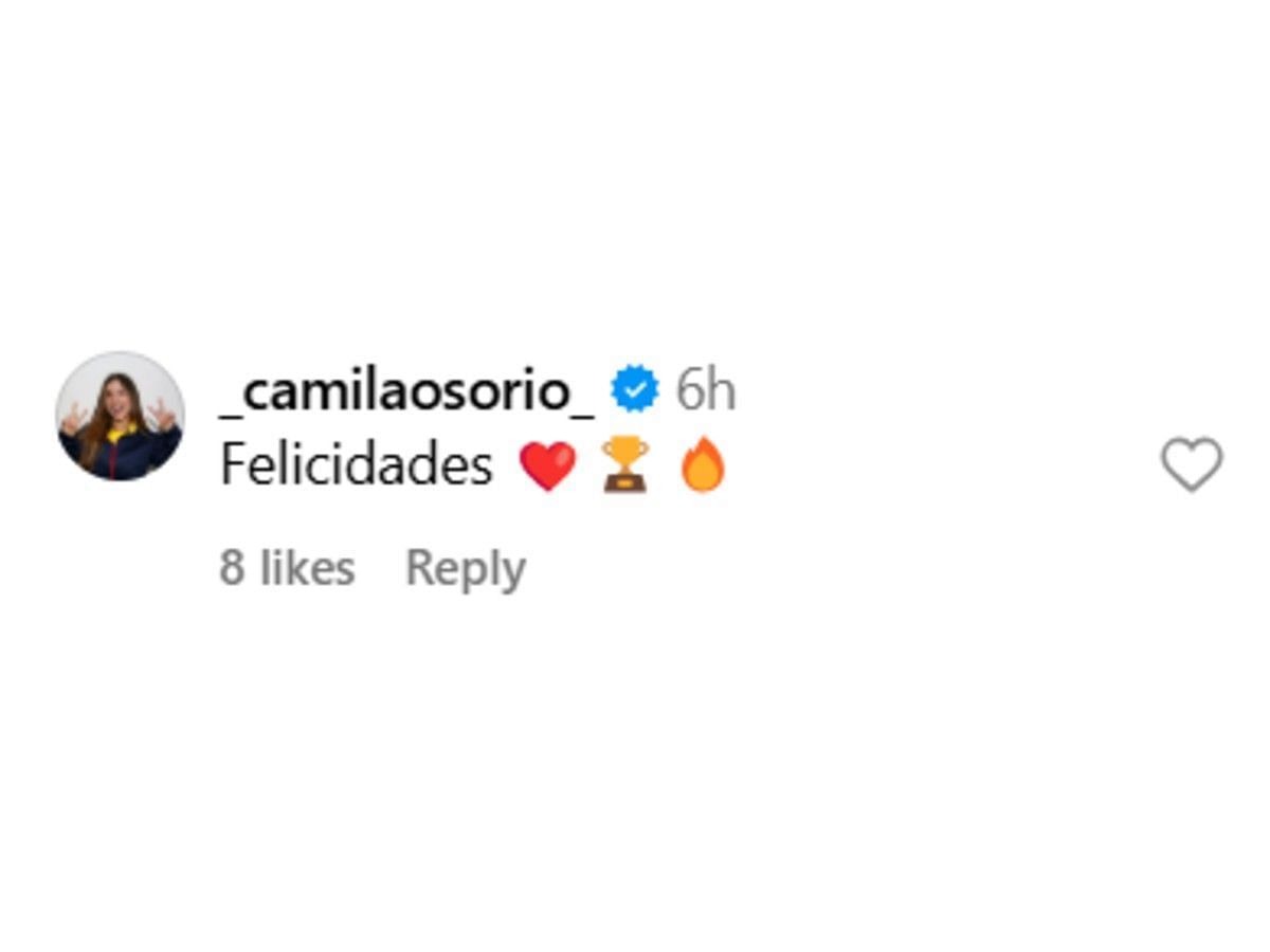 Osorio&#039;s comment on Instagram
