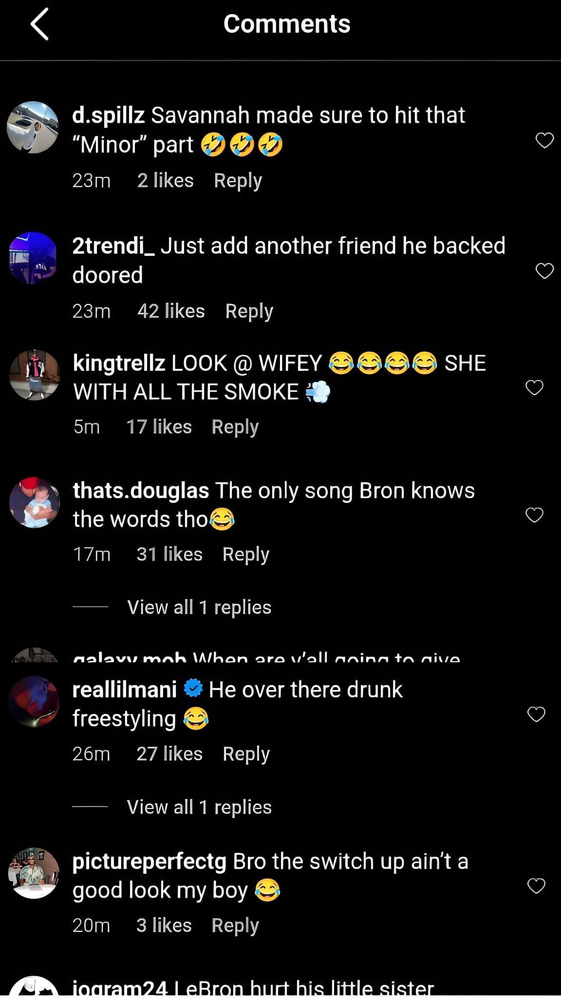 Fans comment on the post featuring LeBron James. (Credits: IG/Overtime)