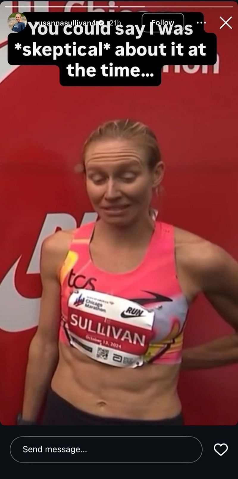 Still taken from Sullivan&#039;s Instagram (source: @susannasullivan4/Instagram)