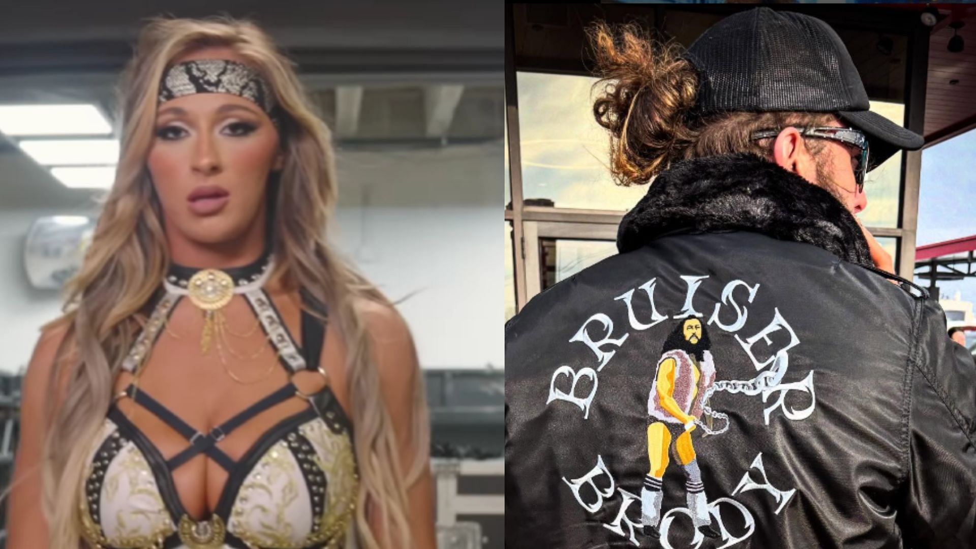 Megan Bayne (left) and her boyfriend (right) (Image via Bayne and the former AEW star