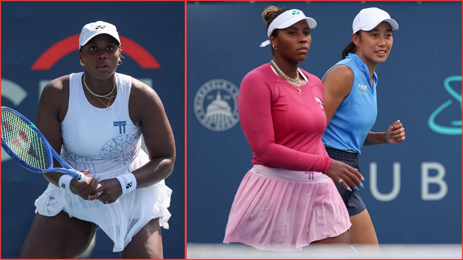 Taylor Townsend and Zhang Shuai | Getty