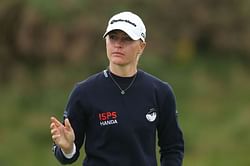 Charley Hull flaunts red top as she shares the frame with $440M-worth Adam Sandler