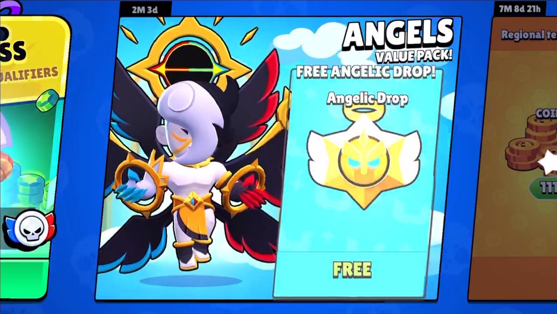 You can get free Angelic Drops from the shop (Image via Supercell)