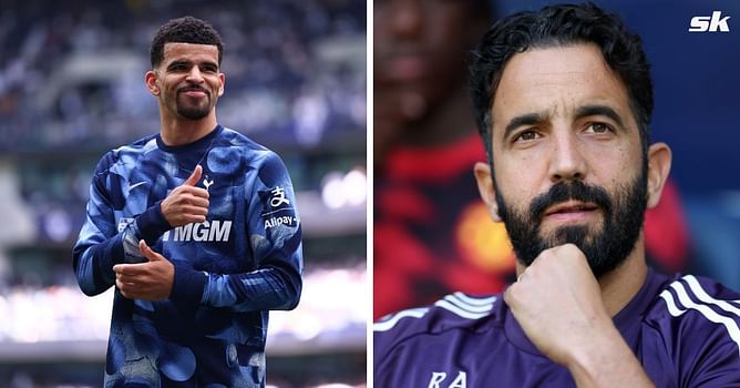 Spurs forward Dom Solanke responds when asked if Manchester United will finish in top 4 next season