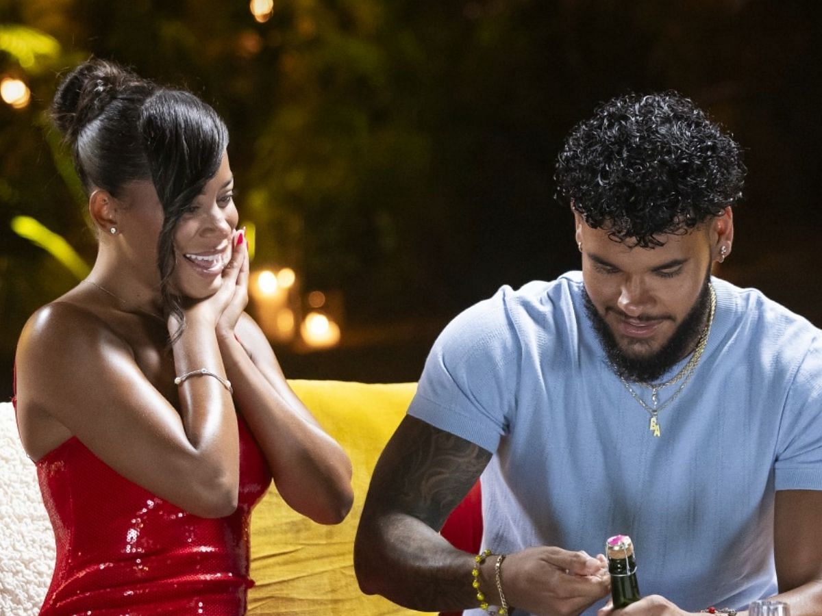 Amaya and Bryan from Love Island USA season 7 (Image via Instagram/@loveislandusa)