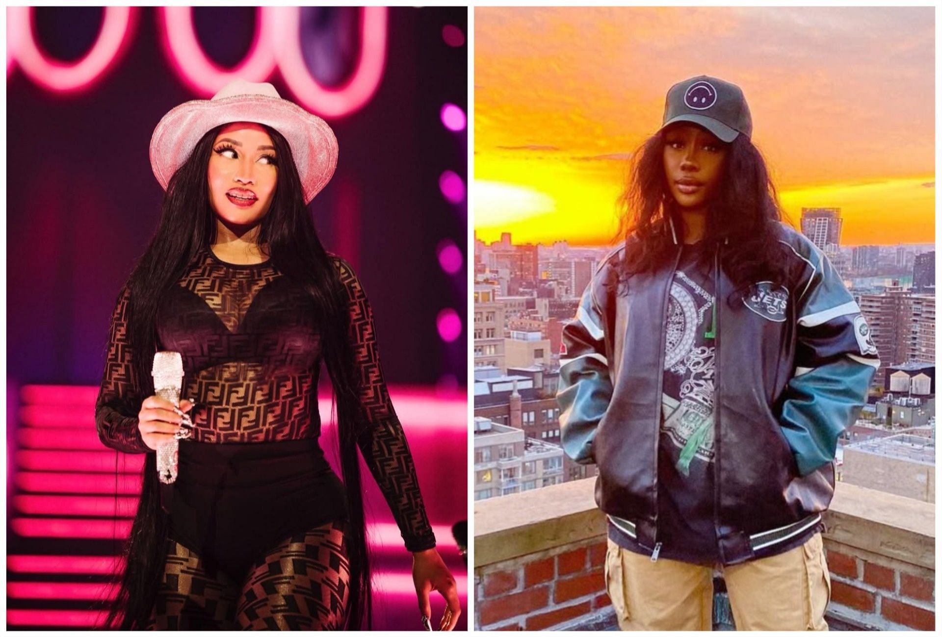 Nicki Minaj and SZA had been beefing, (Photo via Instagram/@nickiminaj &amp; @sza)