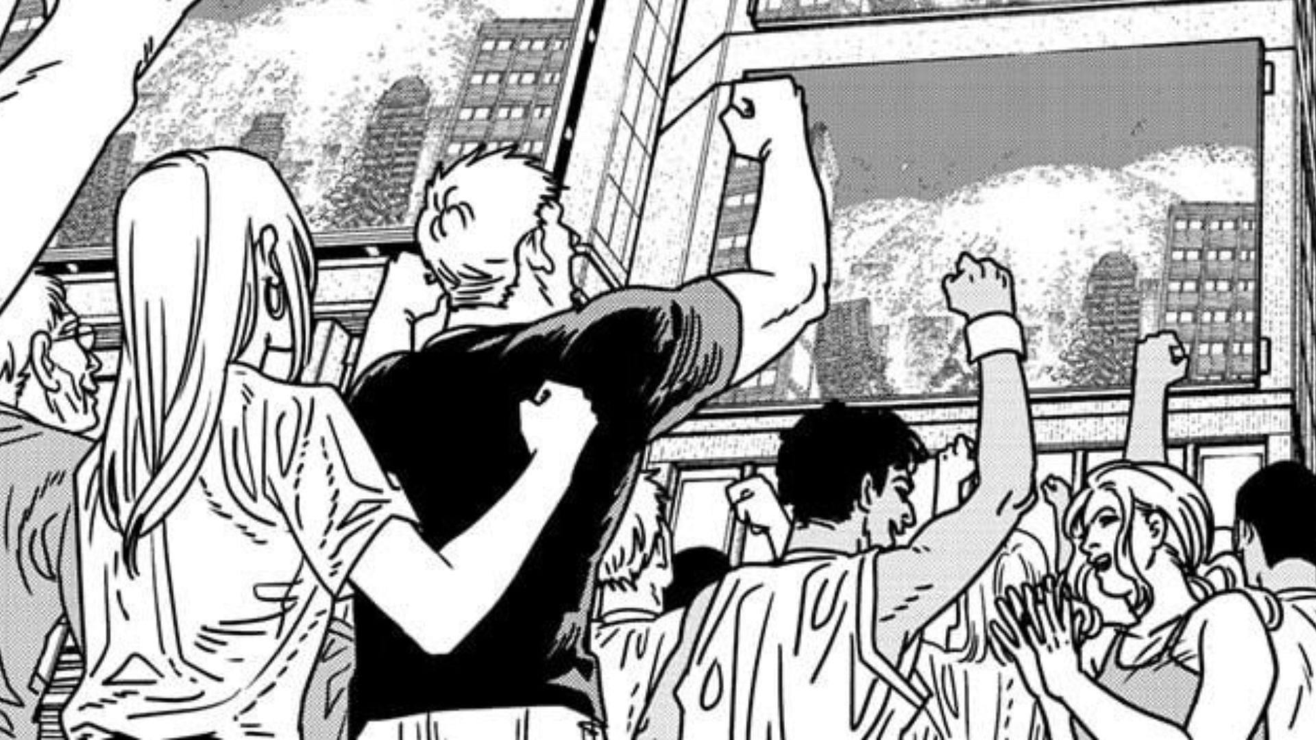 American citizens as seen in the manga (Image via Shueisha)