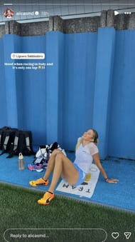 Schmidt speaks about competing in Italy | Instagram@alicasmd