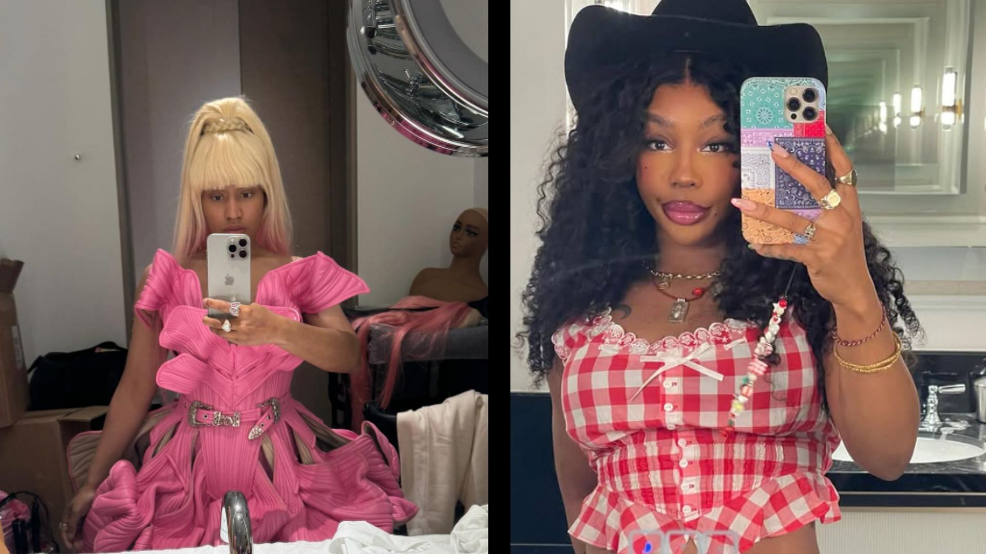 Nicki Minaj and SZA (Image via Instagram/@sza, @nickiminaj)