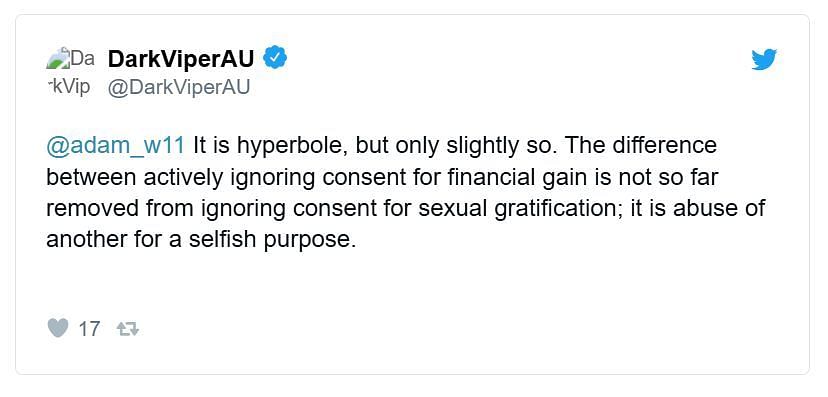 DarkViperAU&#039;s tweet (Image via x.com/DarkViperAU)