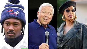 "Ask me after this season" - Robert Kraft reacts as Rob Gronkowski grills Patriots owner about Stefon Diggs and Cardi B relationship