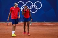 Taylor Fritz (left) and Coco Gauff (right) at the 2024 Paris Olympics (Source: Getty)