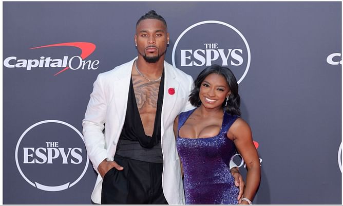 Jonathan Owens drops wholesome message reacting to romantic ESPYs red carpet moment with Simone Biles