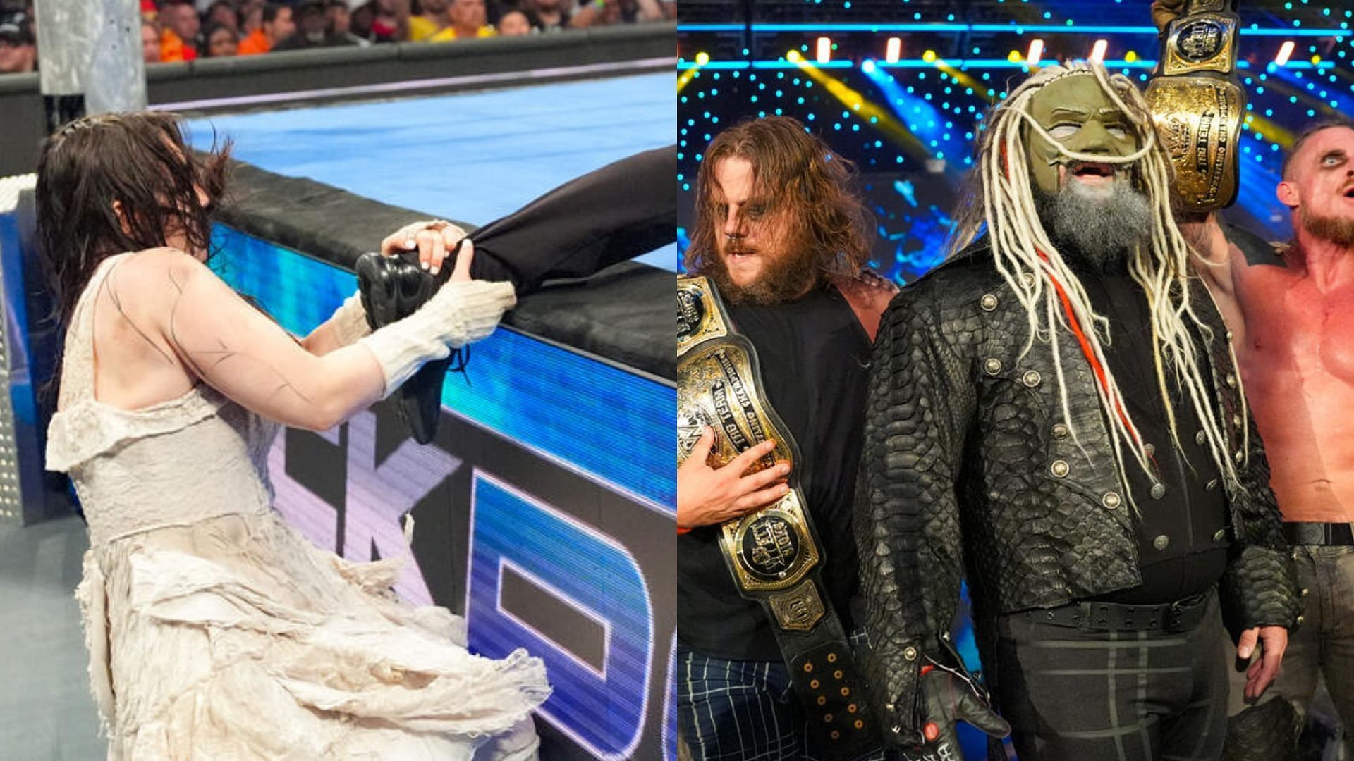 Nikki Cross (left), The Wyatt Sicks (right) (Image Credits: WWE.com)
