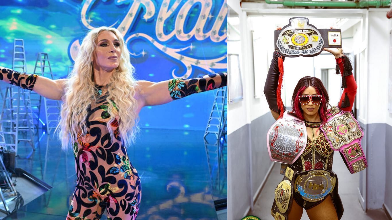 Charlotte Flair and Mercedes Mone [ Images from WWE.com and Mone