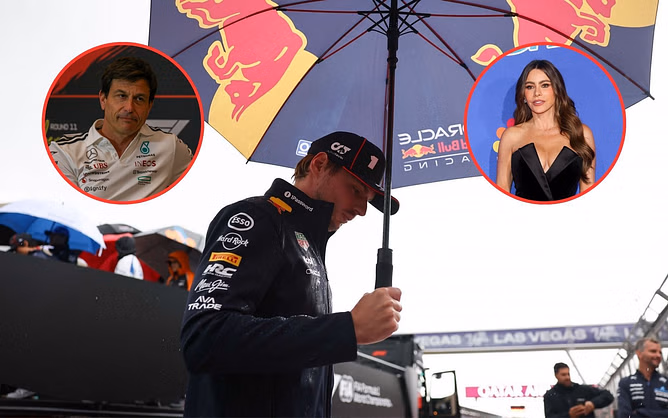 "Sofia Vergara to Mercedes?" : Fans joke as megastar spotted in Sardinia after rumors of Max Verstappen and Toto Wolff meeting up at the same place