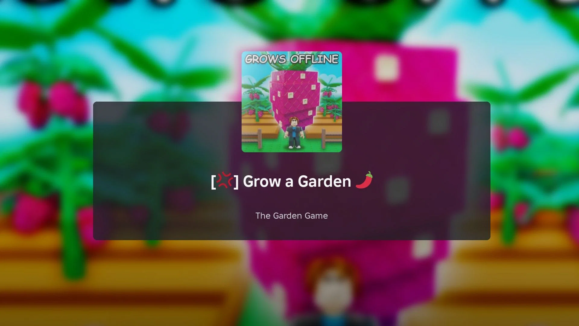 Grow a Garden loading screen