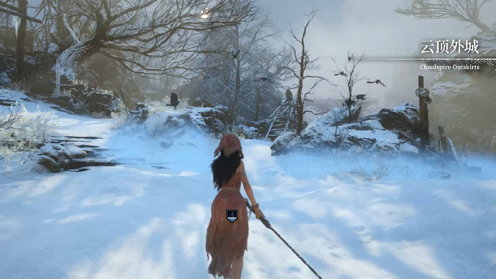 Entrance of the Cloudspire Outskirts region in Wuchang: Fallen Feathers Cloudspire (Image via 505 Games || YouTube@Gamer&#039;s Little Playground)