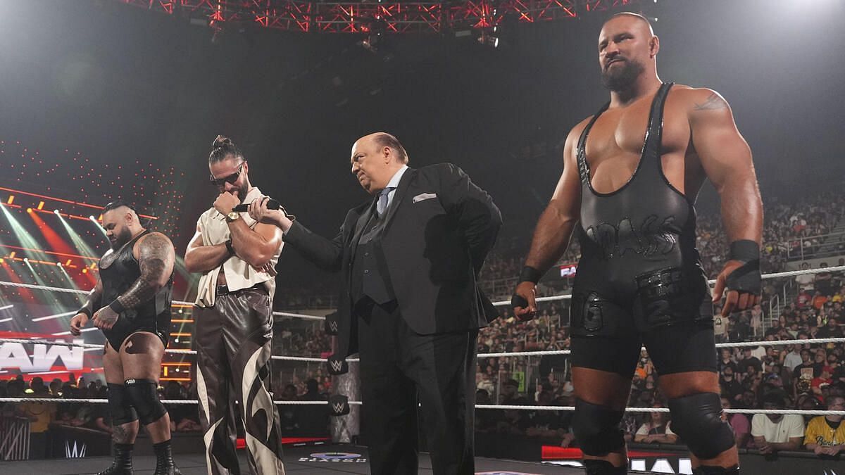 Seth Rollins and Co. on RAW! (Image from WWE.com)