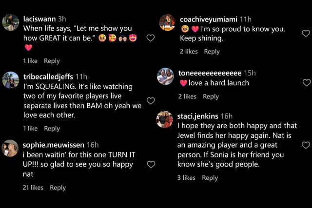 Fans commented on Instagram (@natalijamarshall/IG)