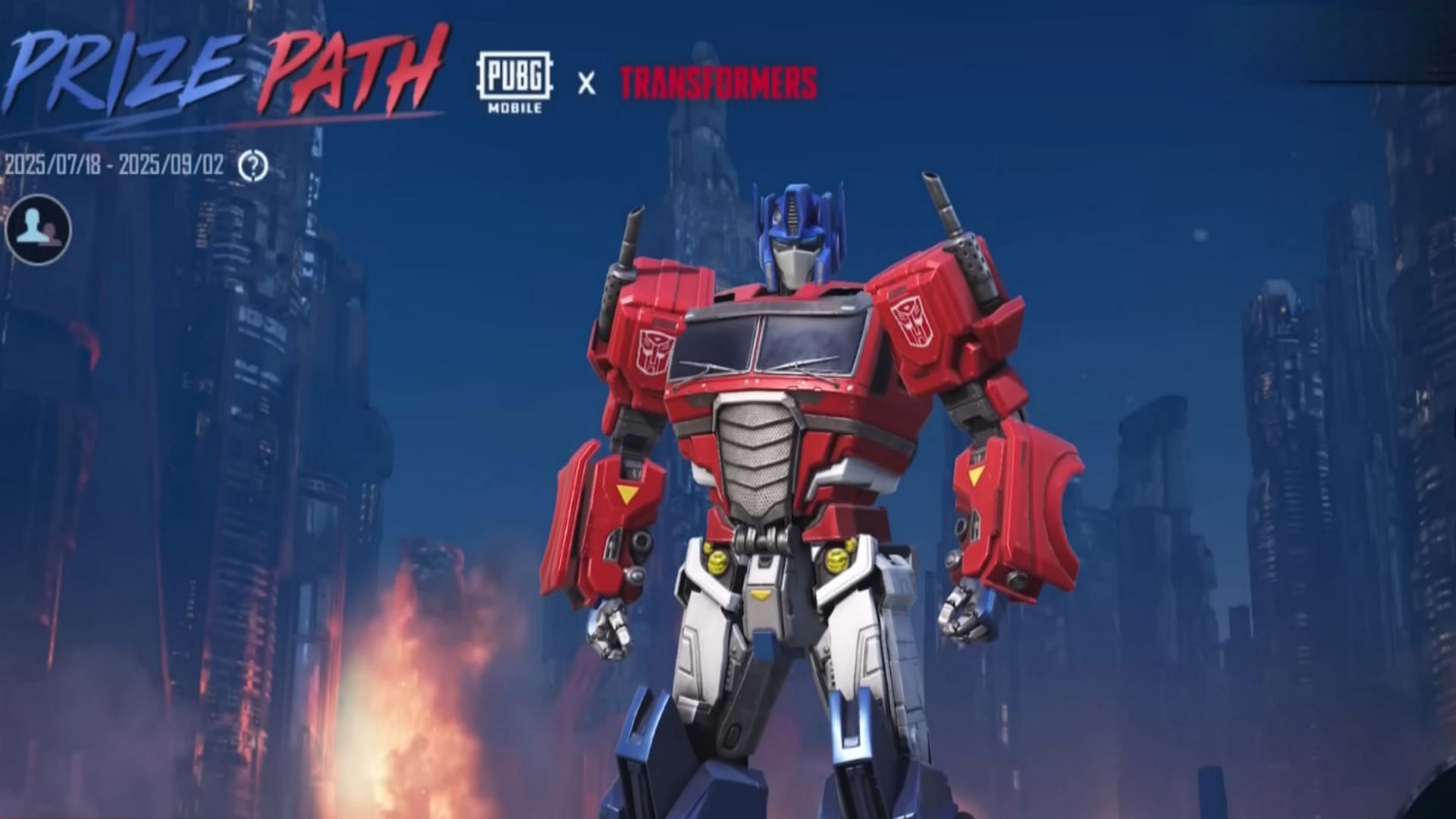 Participating in the PUBG Mobile x Transformers Prize Path event (Image via Tencent)