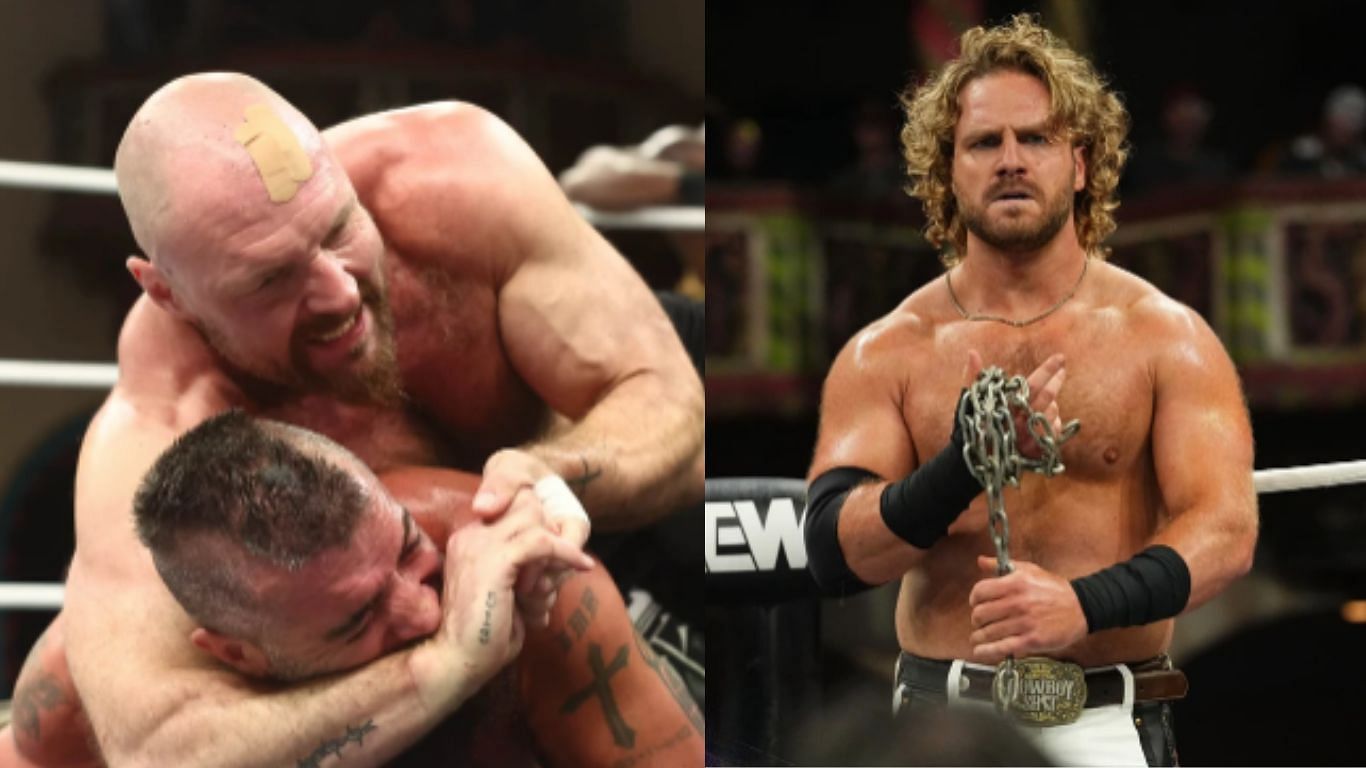 Jon Moxley (left) &amp; Hangman Page (right) [Images from allelitewrestling.com] 