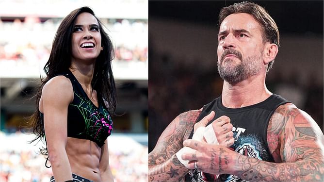 AJ Lee reacts to CM Punk's appearance outside WWE