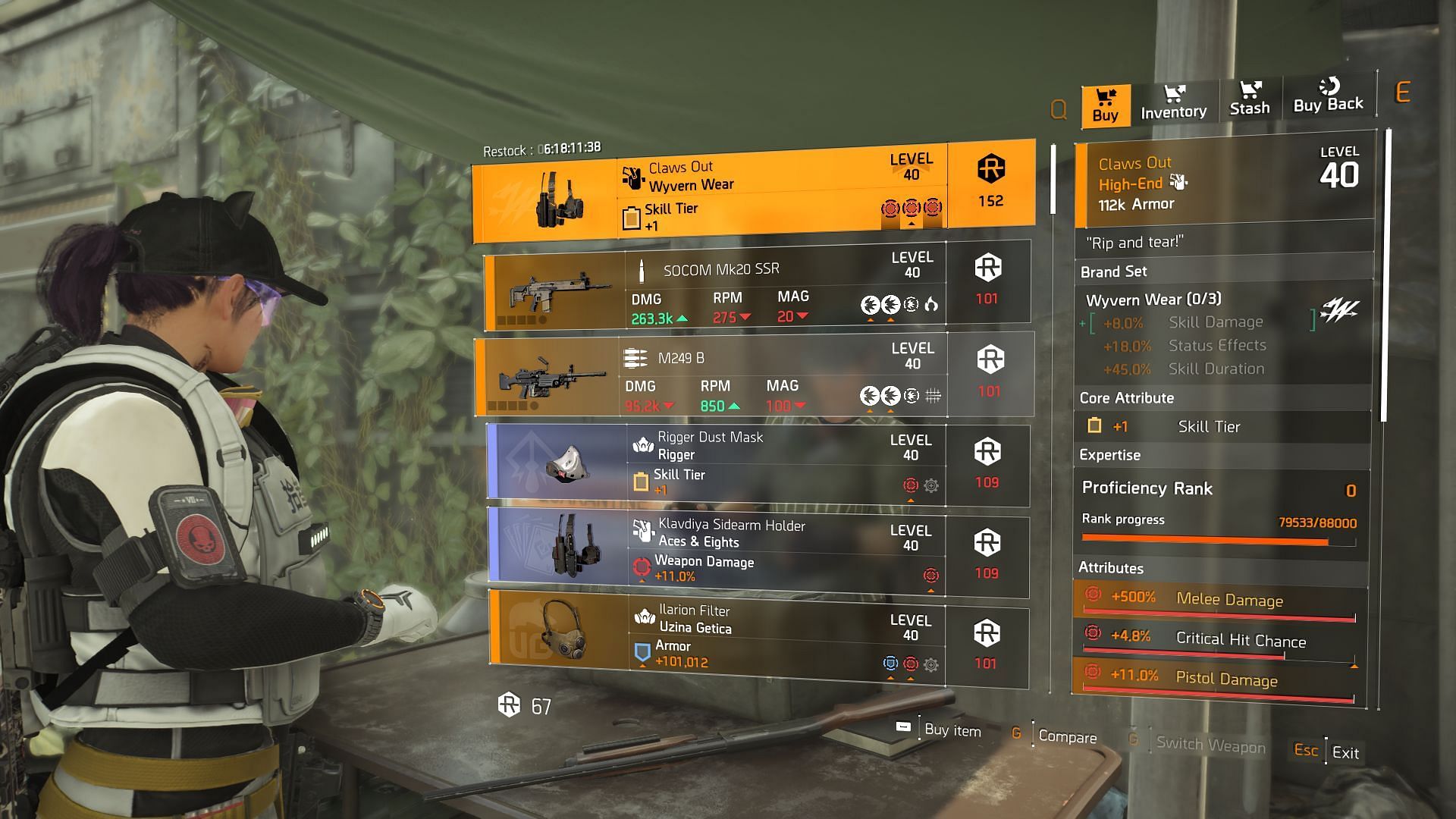 The Division 2 vendor at DZ East (Image via Sportskeeda Gaming || Ubisoft)