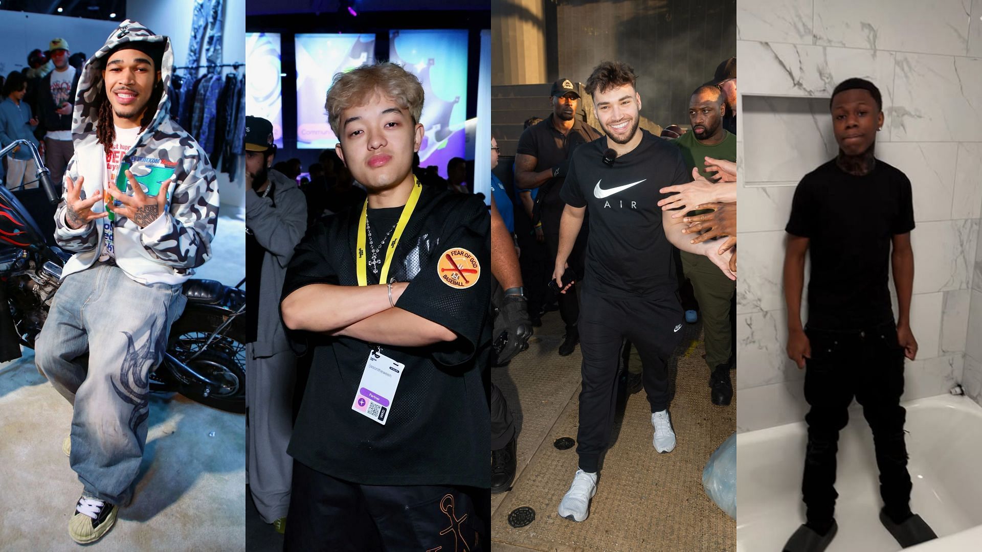 Adin Ross responds to the claims from his fellow streamers (Images via @2xrakai/Instagram, Getty) 