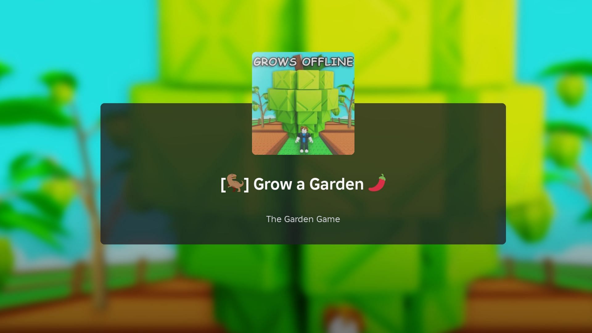Grow a Garden loading screen