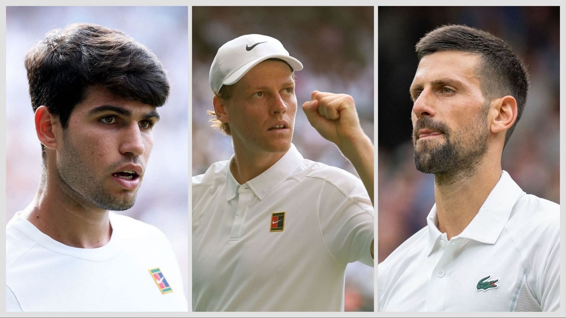 Alcaraz, Sinner and Djokovic will be vying with each other in the North American hard court swing Image Source - Getty