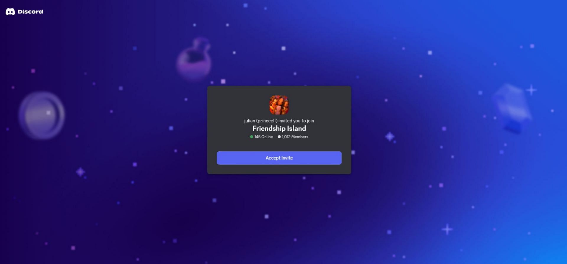 Discord Link (obrázok prostredníctvom Discord)