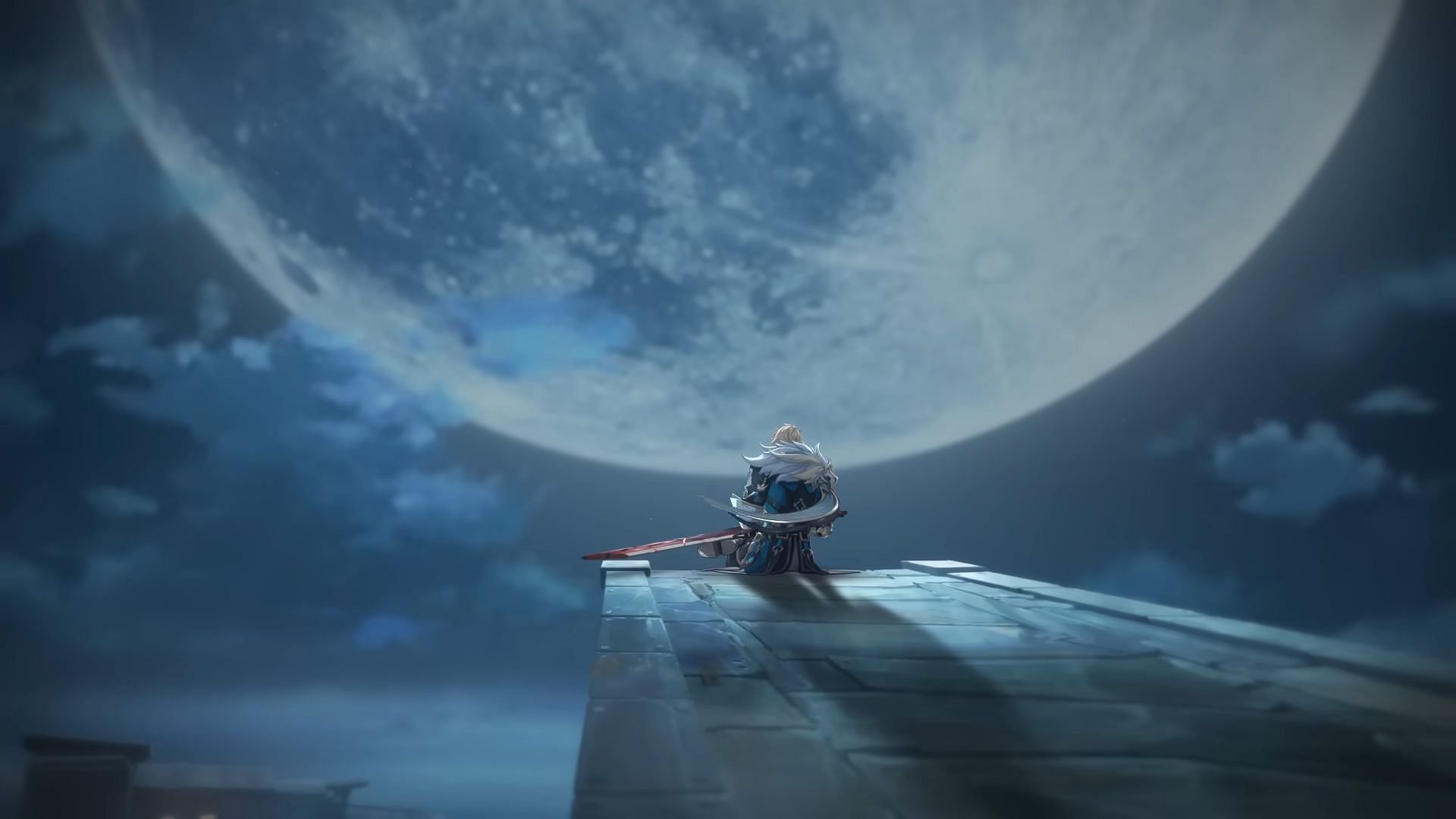 Varka in the Song of the Welkin Moon Teaser &quot;Moonlit Ballad of the Night&quot; (Image via HoYoverse)
