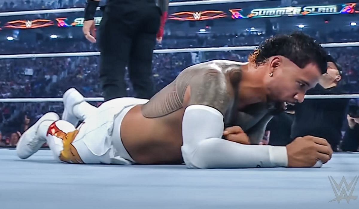 Jey Uso is the partner of Roman Reigns at SummerSlam. [Image credits: WWE YT channel]